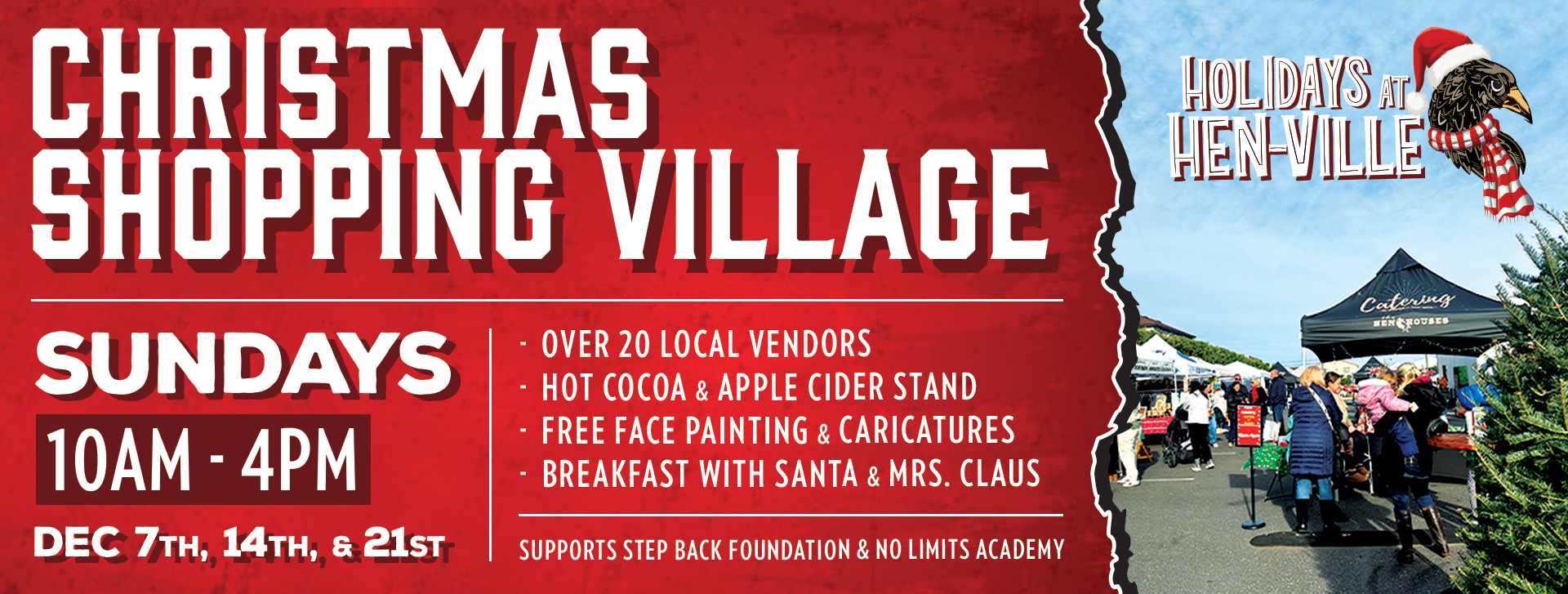 Slider MudHen Christmas Shopping Village 2025