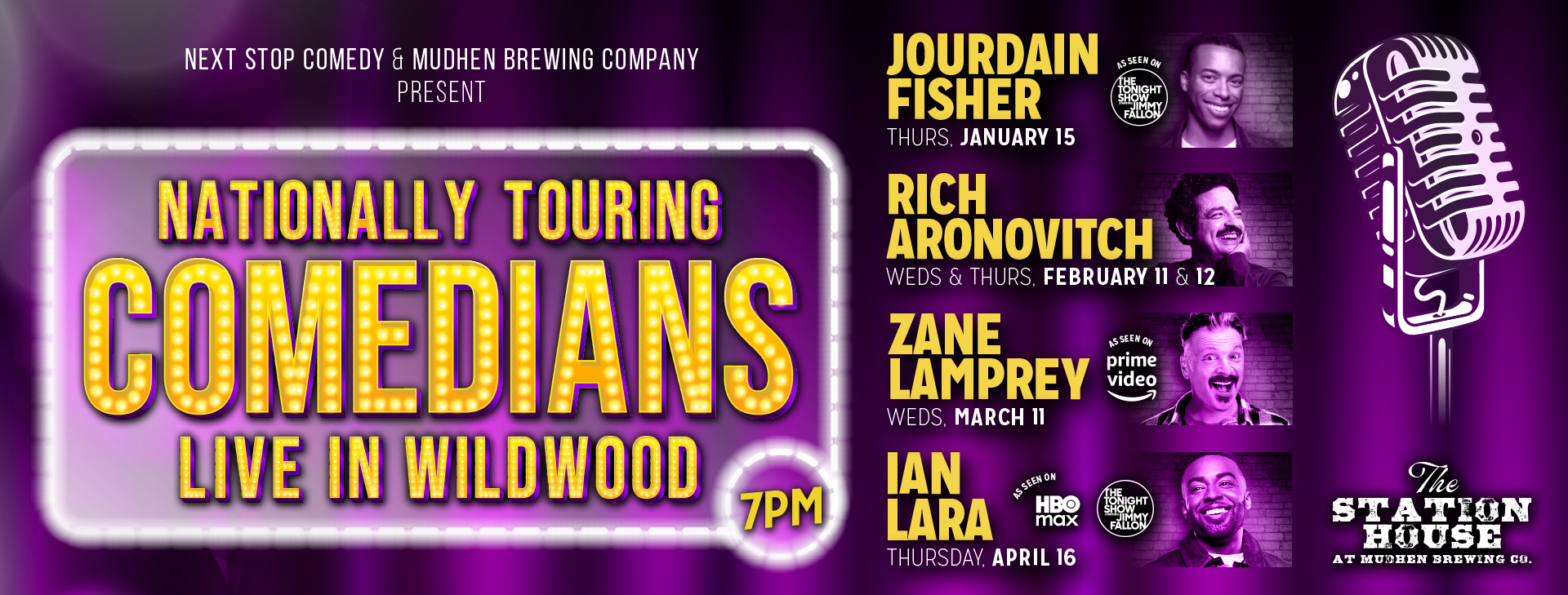 Slider MudHen Comedy Shows Lineup 2026